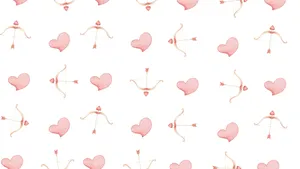 Cupid Arrow Pattern Wallpaper