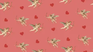 Cupid Arrow Pattern Wallpaper
