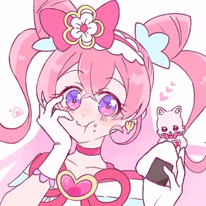 Cure Precious Anime Character Up-close Wallpaper