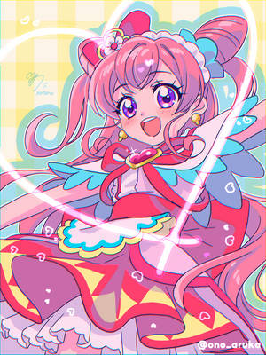 Cure Precious Anime With Heart Wallpaper