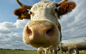 Curious Cow Up Close.jpg Wallpaper