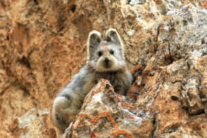 Curious Pika On Rocks.jpg Wallpaper