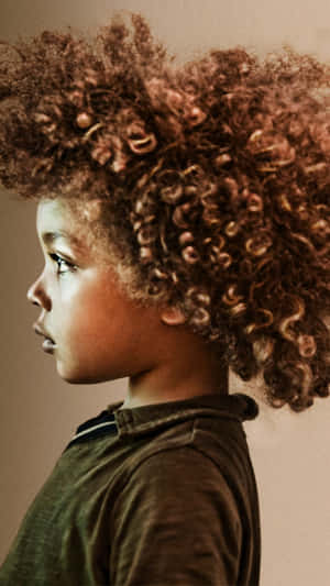 Curly Haired Boy Profile Wallpaper