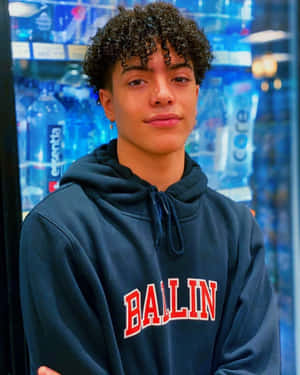 Curly Haired Boyin Hoodie Wallpaper