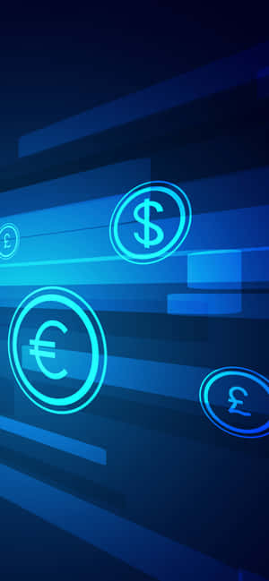 Currency Symbols Financial Technology Background Wallpaper