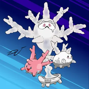 Cursola With Regular And Galarian Corsola Wallpaper