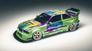 Custom B M W E36 M3 Racecar Design Wallpaper