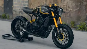 Custom Cafe Racer Motorcycle Wallpaper