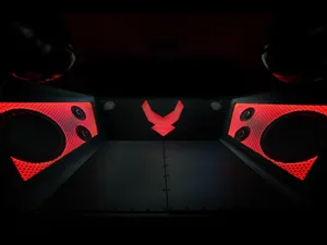 Custom Car Audio System In A Sleek Vehicle Wallpaper