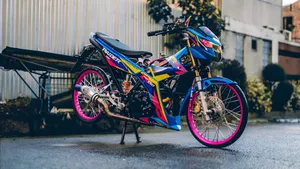 Customized Raider 150 Fi Bike Wallpaper