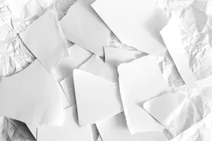 Cut Pieces Paper White Texture Wallpaper