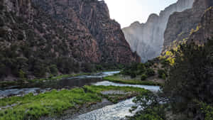 Cut Through The Rocks - Exploring Black Canyon Wallpaper