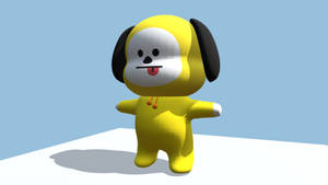 Cute 3d Chimmy Bt21 Wallpaper