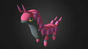 Cute 3d Model Of Scolipede With Black Backdrop Wallpaper