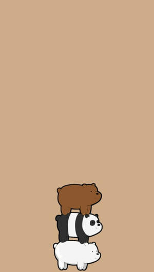 Cute Aesthetic Cartoon We Bare Bears Wallpaper