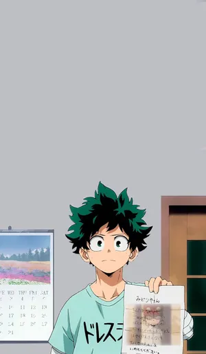 Cute Aesthetic Deku 1000 X 1718 Wallpaper