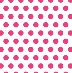 Cute Aesthetic Pink And White Polka Dot Wallpaper
