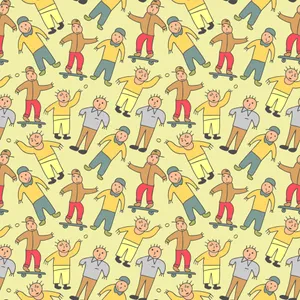 Cute Aesthetic Teenage Boys Skateboard Wallpaper