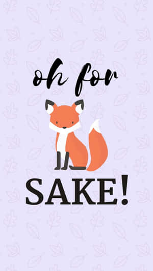 Cute And Adorable Kawaii Fox Wallpaper