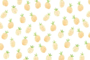 Cute And Colorful Kawaii Fruit Characters Wallpaper