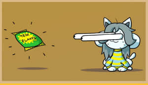 Cute And Fuzzy Temmie From Undertale Wallpaper