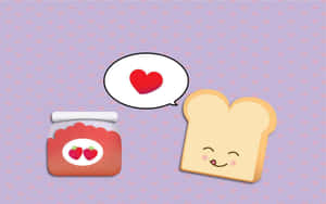 Cute And Tasty Kawaii Food Art Wallpaper