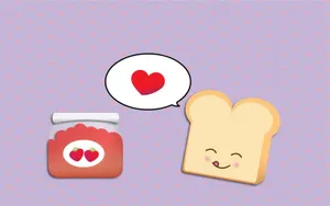 Cute And Tasty Kawaii Food Art Wallpaper