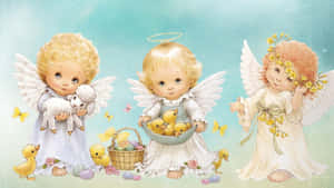 Cute Angels 1920 X 1080 Wallpaper