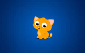 Cute Animals Cartoon Cat Wallpaper