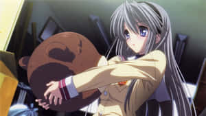 Cute Anime Girl: Tomoyo Sakagami Wallpaper Wallpaper