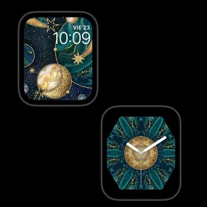 Cute Apple Watch Face Celestial Wallpaper