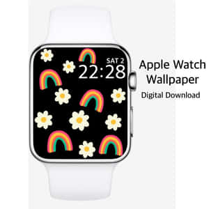 Cute Apple Watch Face Rainbow Wallpaper