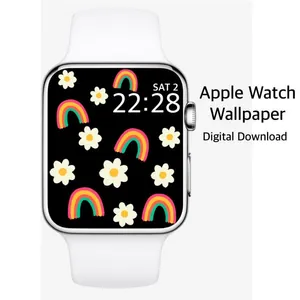 Cute Apple Watch Face Rainbow Wallpaper