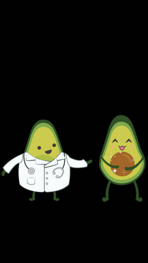 Cute Avocado Doctor Wallpaper