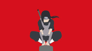 Cute Baddie Itachi In Post Wallpaper