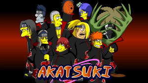 Cute Baddie Simpsons Akatsuki Wallpaper