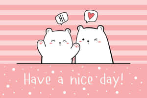 Cute Bears Greeting Card Wallpaper