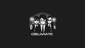 Cute Black And White Obliviate Wallpaper