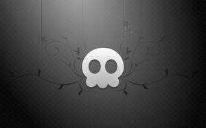 Cute Black Skull Wallpaper