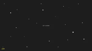 Cute Black Snow Aesthetic Wallpaper