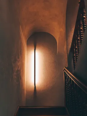 Cute Black Stair Light Aesthetic Wallpaper