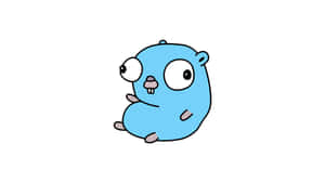 Cute Blue Cartoon Gopher Wallpaper