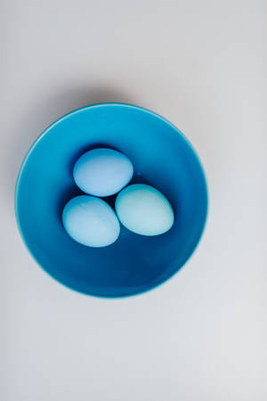 Cute Blue Easter Eggs Wallpaper