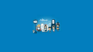 Cute Blue Spirited Away Desktop Wallpaper