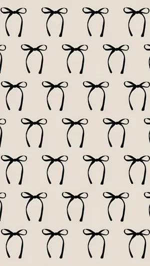 Cute Bow Pattern Wallpaper
