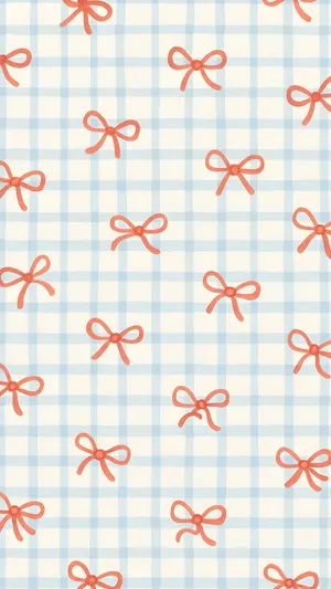 Cute Bow Pattern Design Wallpaper