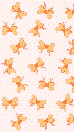 Cute Bow Pattern Wallpaper