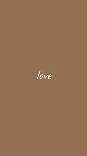 Cute Brown Aesthetic Love Background Wallpaper
