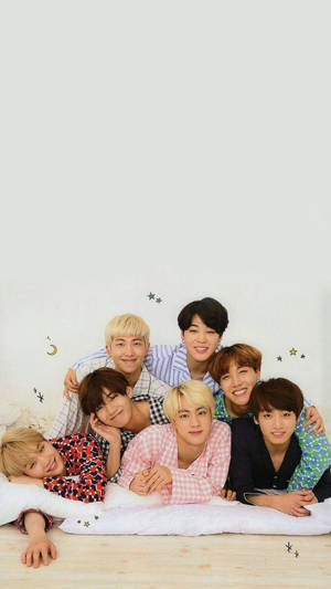 Cute Bts In Pajamas Wallpaper