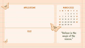 Cute Butterflies Desktop Pink Organizer Wallpaper